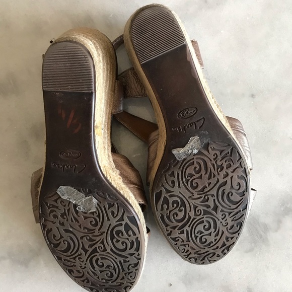 Clarks wicker wedge heels - Picture 4 of 8